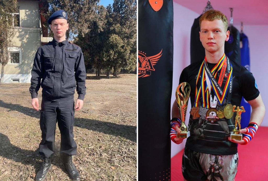 Aur la Campionatul Național de Freestyle Kickboxing pentru un elev aflat în practică la Jandarmeria Cluj
