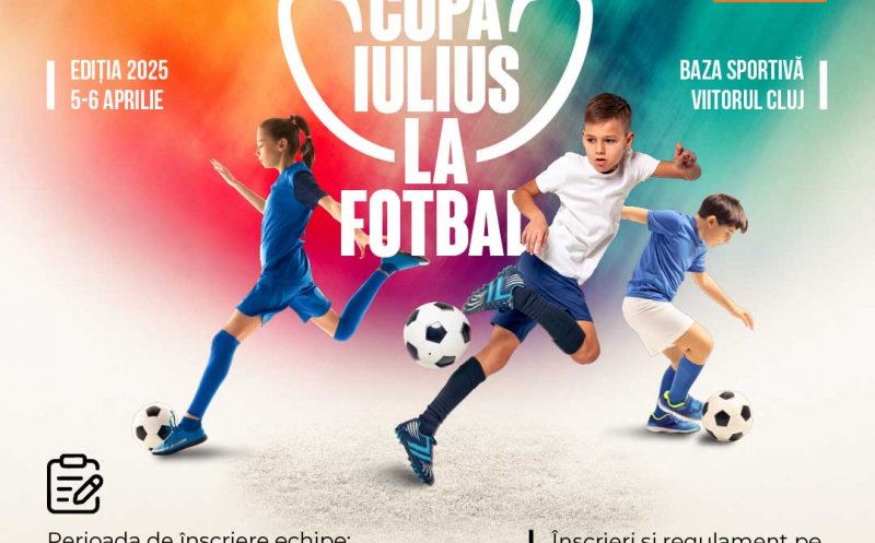 Iulius Mall Cluj și Academia de Fotbal Viitorul Cluj organizează „Cupa Iulius la fotbal" pentru micii pasionați de sport!