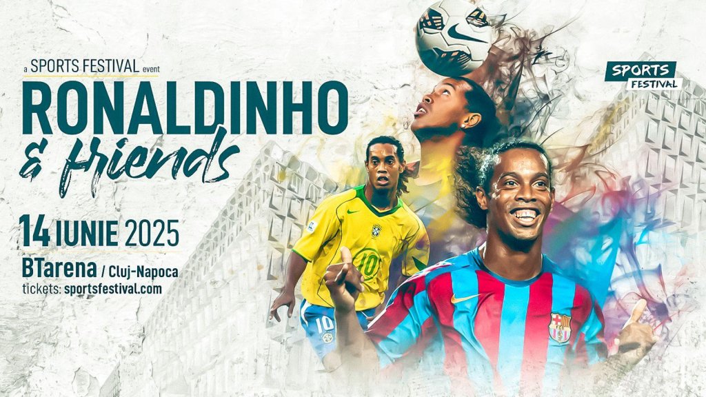 Sports Festival 2025. Sold-out la spectacolul fotbalistic al lui Ronaldinho