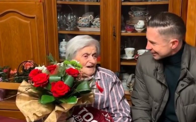 Gest emoționant al lui Ciprian Deac. A vizitat o fană a CFR-ului în vârstă de 95 de ani
