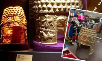 Furtul tezaurului: Olandezii fac mișto de România cu replici ale Coifului de la Coțofenești / Unii spun că ar fi un tribut adus artefactului