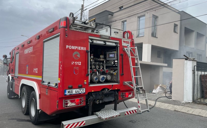 Incendiu pe strada Eftimie Murgu din Cluj-Napoca