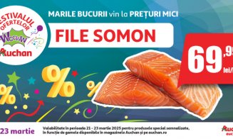 Reducerile mari continuă! Festivalul Ofertelor Wooww la Auchan aduce prețuri senzaționale!