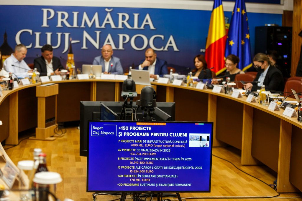 Bugetul municipiului Cluj-Napoca pentru 2025 a fost APROBAT CU GREU, după 3 ore de discuții în Consiliu Local