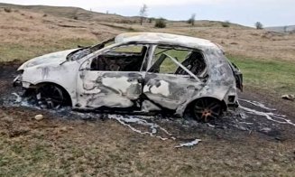 Cadavre carbonizate, găsite într-o mașină incendiată