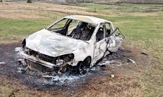 Cadavre carbonizate, găsite într-o mașină incendiată
