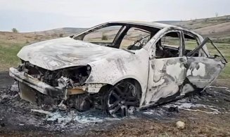 Cadavre carbonizate, găsite într-o mașină incendiată