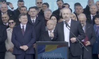 Vasile Dîncu și-a înțepat colegii de partid la mitingul de susținere pro-Antonescu de la Cluj: „Mulțumesc că acum am loc și eu să vorbesc”