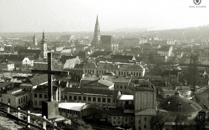 Cluj-Napoca, vedere panoramică, 1955