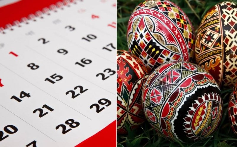 Paști 2025: Ce zile LIBERE vor avea angajații și elevii