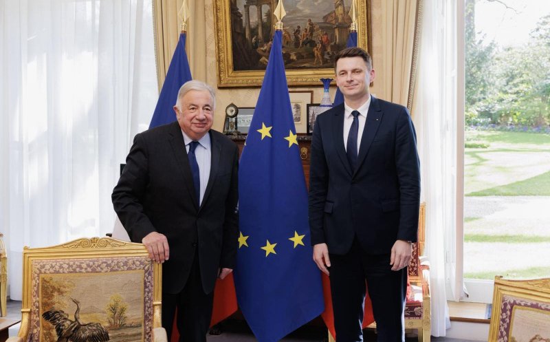 Președintele interimar al Senatului, Mircea Abrudean, s-a întâlnit cu președintele Senatului francez. Despre ce au discutat
