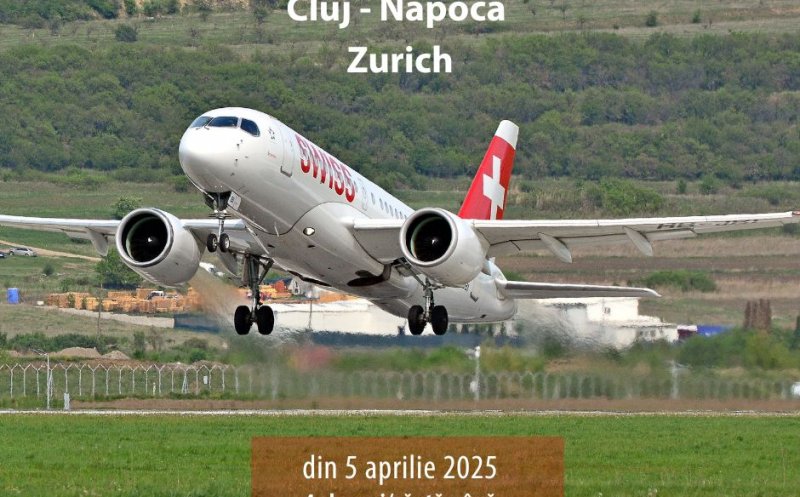 Mai multe zboruri spre Zurich de la Cluj