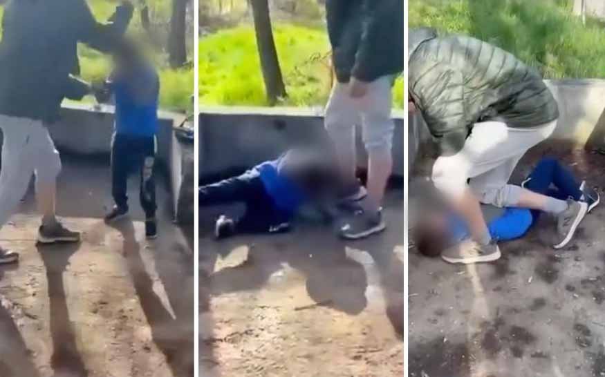 Copil umilit şi bătut cu pumnii și picioarele de un adolescent / Alţii, i-au făcut galerie agresorului şi au filmat peste 10 minute grozăvia