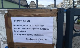 Piața Ioan Meșter din Mănăștur a fost închisă temporar