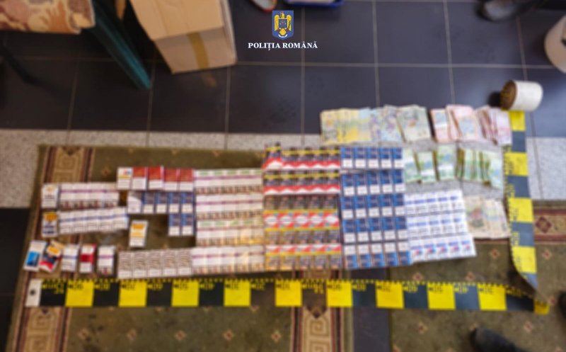 Rețea de contrabandă cu țigări, descoperită de polițiștii din Cluj. Peste 12.000 de țigarete confiscate