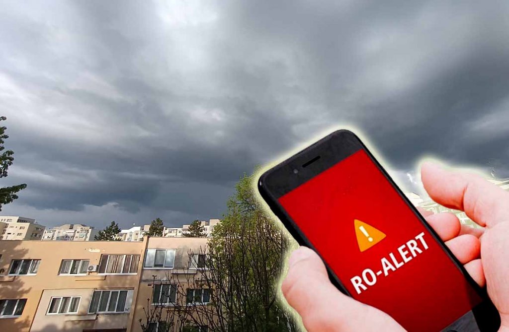 Mesaj RO-ALERT: Cod portocaliu de vreme rea în 12 localități din județul Cluj