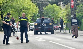 Pieton lovit pe trecere în Cluj-Napoca / Serviciul Criminalistic, la măsurători