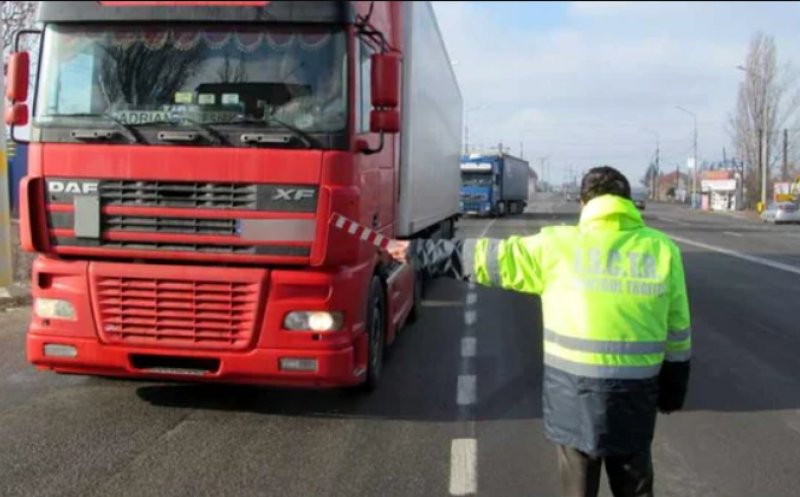 Șofer de camion din Cluj, prins rupt de beat la volan. Polițiștii l-au oprit la timp înainte să provoace o tragedie