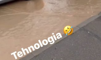 Clujul navigabil după ruperea de nori de luni seara