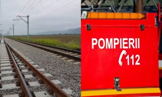 Furtuna a făcut prăpăd într-un oraș din Cluj, în ziua alegerilor: Grindină, acoperiș prăbușit pe calea ferată, tren blocat și pasageri pe jos