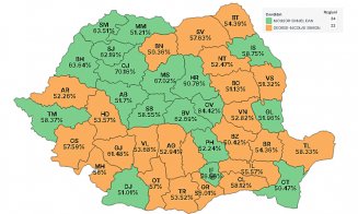 Cum arată HARTA României în funcţie de voturile exprimate