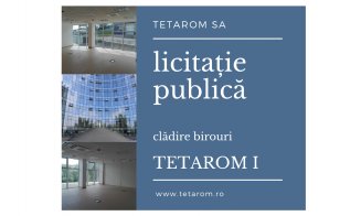 Tetarom SA anunţă Licitaţie Publică pentru o clădire de birouri