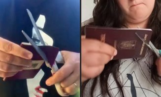 După ce Simion a pierdut alegerile, unii români din Diaspora s-au filmat pe TikTok în timp ce își taie pașapoartele