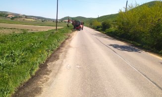 Un nou drum județean din Cluj a intrat în reparații. Ce lucrări se fac