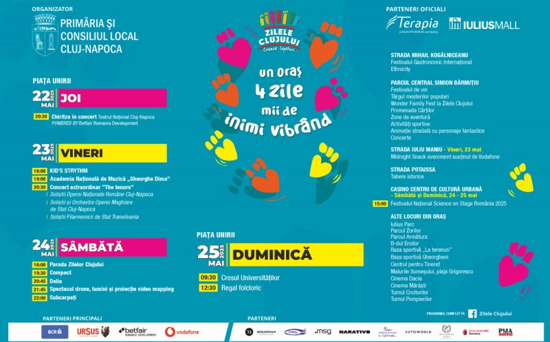Un oraș. 4 zile. Mii de inimi vibrând: Încep Zilele Clujului 2025!