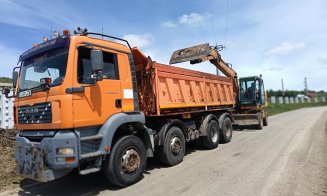 Lucrări de întreținere pe drumul care leagă platoul Cheile Turzii de Săndulești