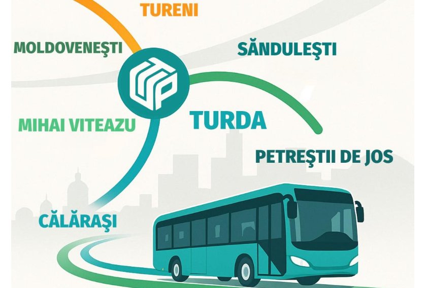 Turda devine lider regional în transportul public! S-a constituit ADI TRANSAR: unește 7 localități din Cluj