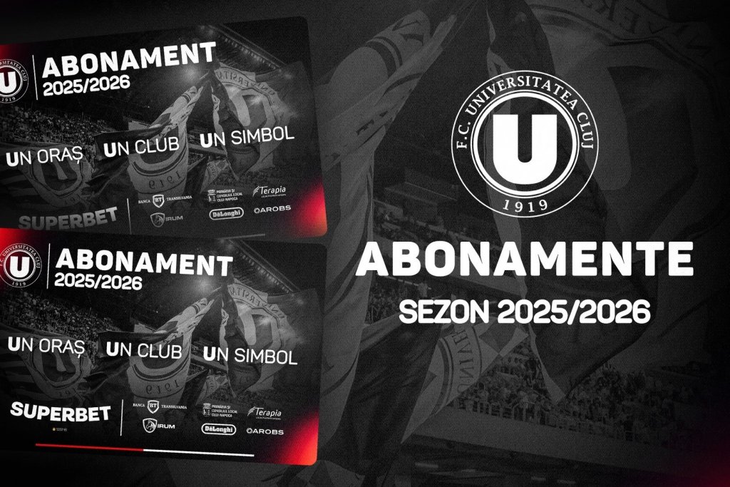 Start la abonamente pentru sezonul 2025-2026 la Universitatea Cluj. Anunțul clubului