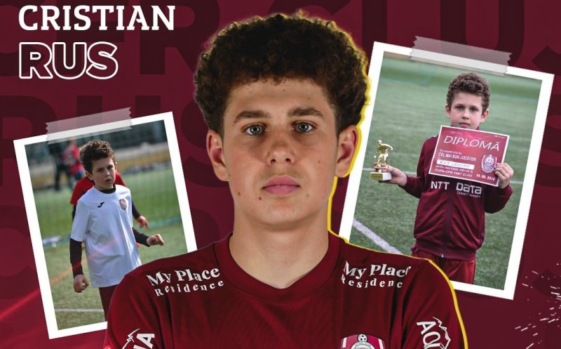 Mutare pentru viitor. Un tânăr fotbalist a semnat primul său contract de profesionist cu CFR Cluj