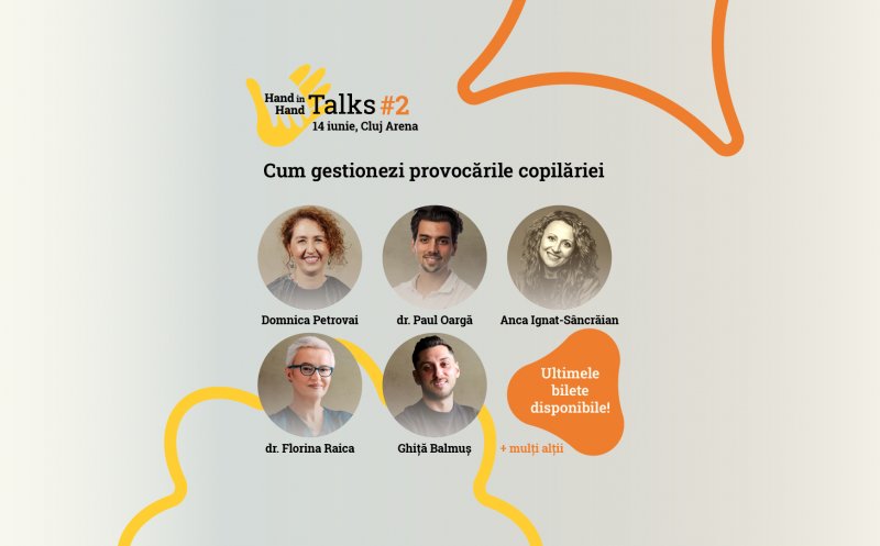 Specialiști în psihologie și somn, sportivi sau experți în prim ajutor, la conferința Hand in Hand Talks, dedicată părinților aflați în căutare de soluții concrete