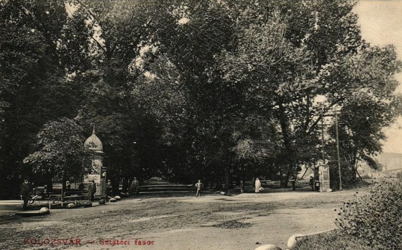 Intrarea la Parcul Central (Sétatér), cca 1910