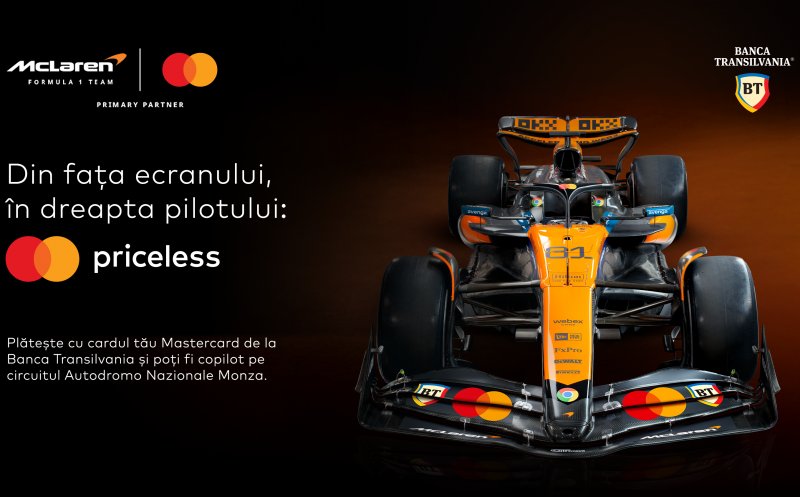 Ești client BT? Vezi cum poți câștiga experiențe exclusive cu Echipa McLaren Formula 1 la Marele Premiu al Italiei Pirelli 2025