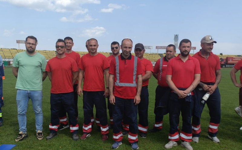Pompierii Aeroportului Internațional Avram Iancu Cluj campioni la Concursul Profesional al Serviciilor Private pentru Situații de Urgență, Etapa Județeană