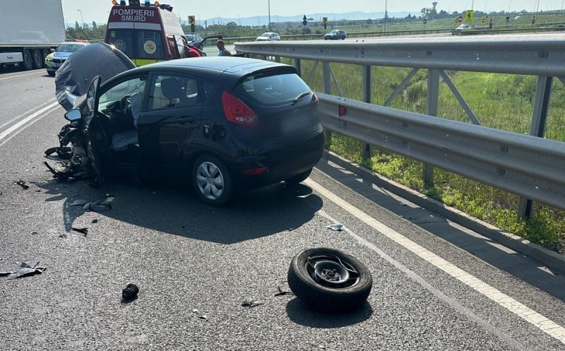 Cum s-a produs accidentul cu trei mașini de pe nodul rutier A3 de la Turda, în urma căruia două persoane au ajuns la spital