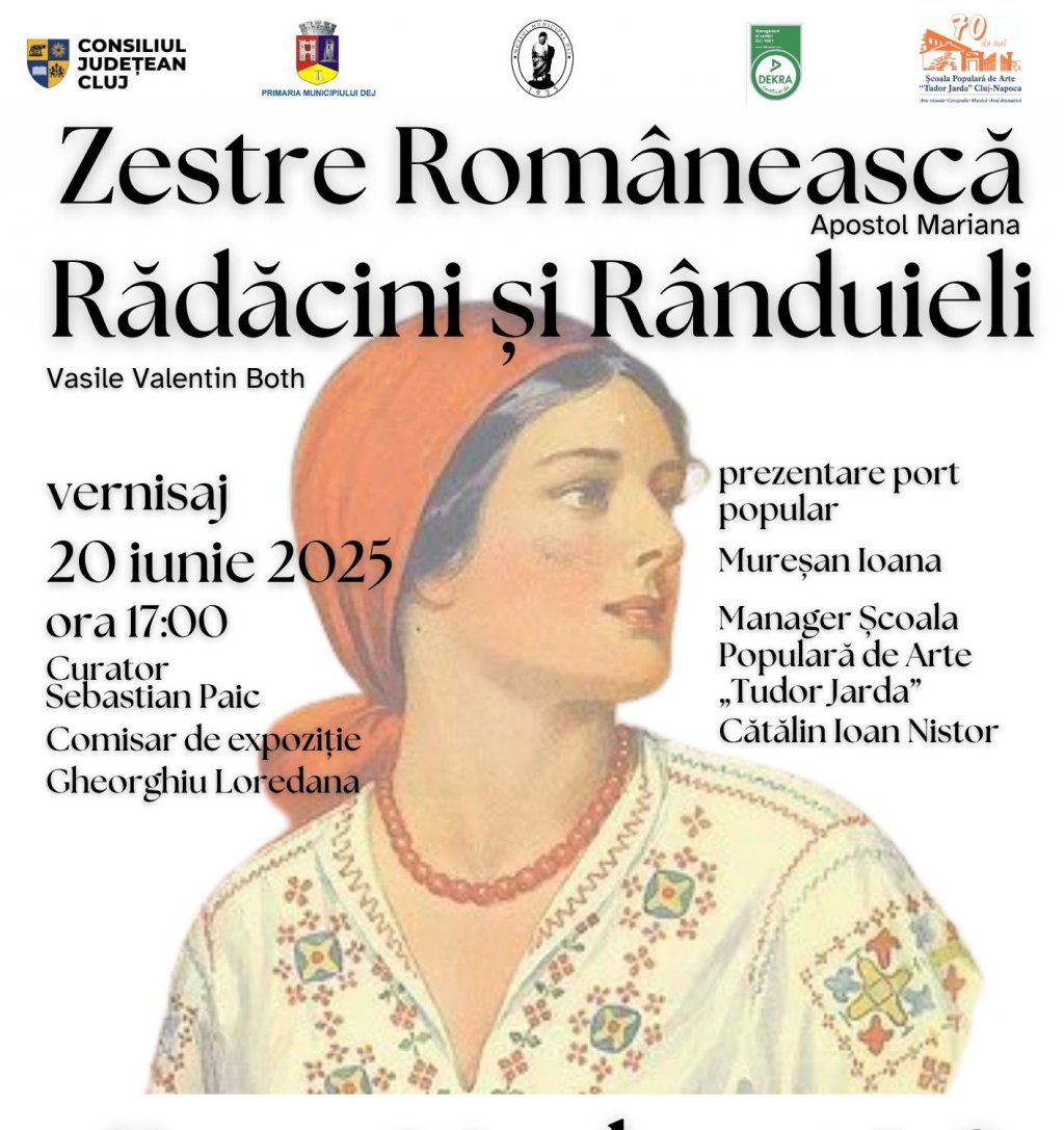 Expoziție de costume populare tradiționale, la Muzeul Municipal din Dej