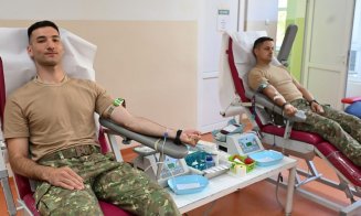 Acțiune impresionantă la Cluj! Polițiști, pompieri, jandarmi și angajați de la STS donează sânge