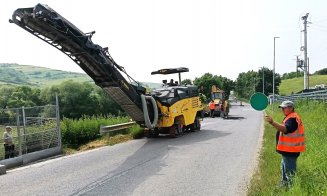 Reparații pe un drum județean din zona metropolitană a Clujului. Ce lucrări se fac