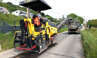 Reparații pe un drum județean din zona metropolitană a Clujului. Ce lucrări se fac