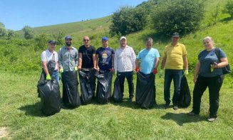 Inițiativă de lăudat a angajaților CJ Cluj, în frunte cu vicepreședintele Radu Rațiu. Au făcut curățenie în Cheile Turzii