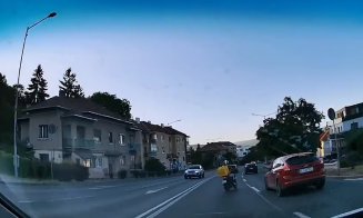 Se circulă ca în junglă în Cluj-Napoca / Accident pe Calea Turzii cu un livrator de mâncare