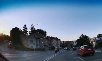 Se circulă ca în junglă în Cluj-Napoca / Accident pe Calea Turzii cu un livrator de mâncare