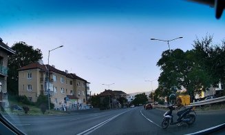 Se circulă ca în junglă în Cluj-Napoca / Accident pe Calea Turzii cu un livrator de mâncare