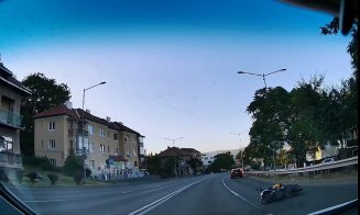 Se circulă ca în junglă în Cluj-Napoca / Accident pe Calea Turzii cu un livrator de mâncare