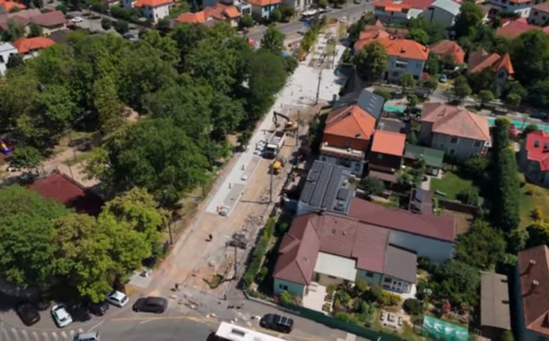 IMAGINI de pe șantierul din Piața 14 Iulie,  strada Sigismund Toduță și se extinde Parcului din Grigorescu