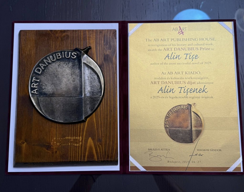 Alin Tișe, premiat la prestigiosul târg de carte de la Budapesta: „Un moment important al vieții mele «scriitoricești»!