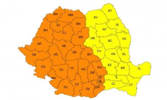 COD PORTOCALIU de  caniculă la Cluj, de vineri